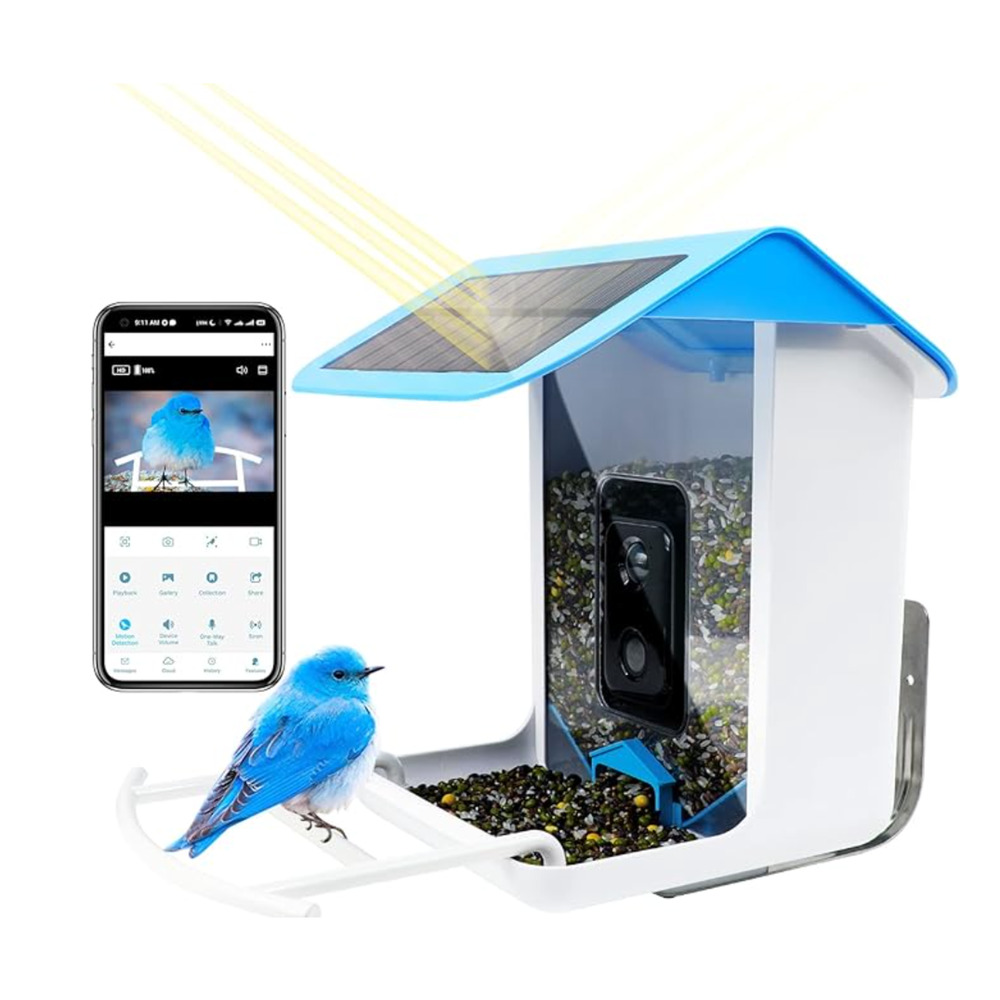 Lullabirds Solar Smart Bird Feeder with Camera Wireless Outdoor $279